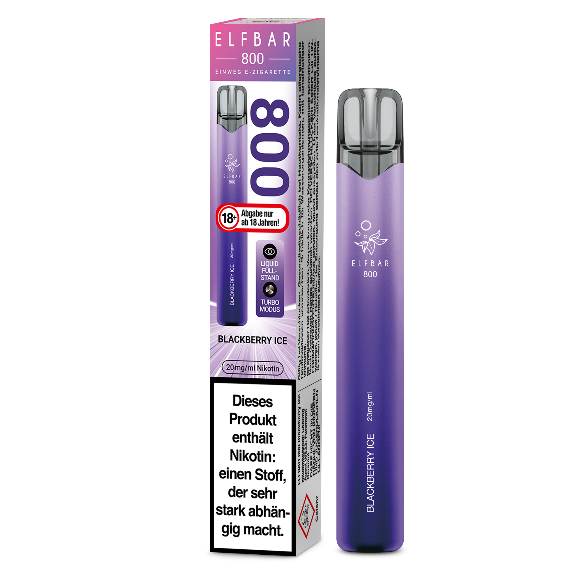 ELFBAR 800 Blackberry Ice 20mg/ml